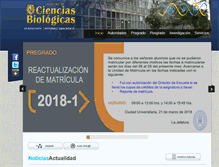 Tablet Screenshot of biologia.unmsm.edu.pe
