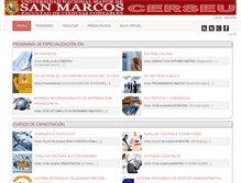 Tablet Screenshot of ceups.contabilidad.unmsm.edu.pe